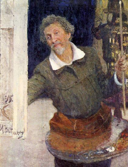 Ilya Yefimovich Repin Self-portrait at work France oil painting art